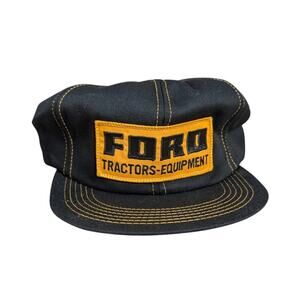 Vintage Ford Tractors Equipment Snapback Trucker Hat Cap 70s 80s K PRODUCTS NWOT